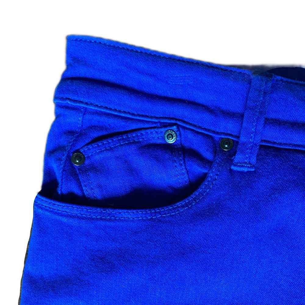 Chico's The Platinum Jegging Womens Size 0.5 Belladonna Blue Cotton - Picture 5 of 10